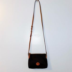 Dooney & Bourke Black Nylon Crossbody Pouchette